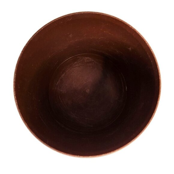 Vintage Brown Tupperware  Canister Container  5.25" tall x 7" wide No. 265-16 - Picture 7 of 13